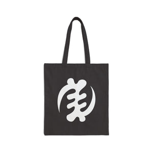 Black Cotton Tote Bag - Gye Nyame