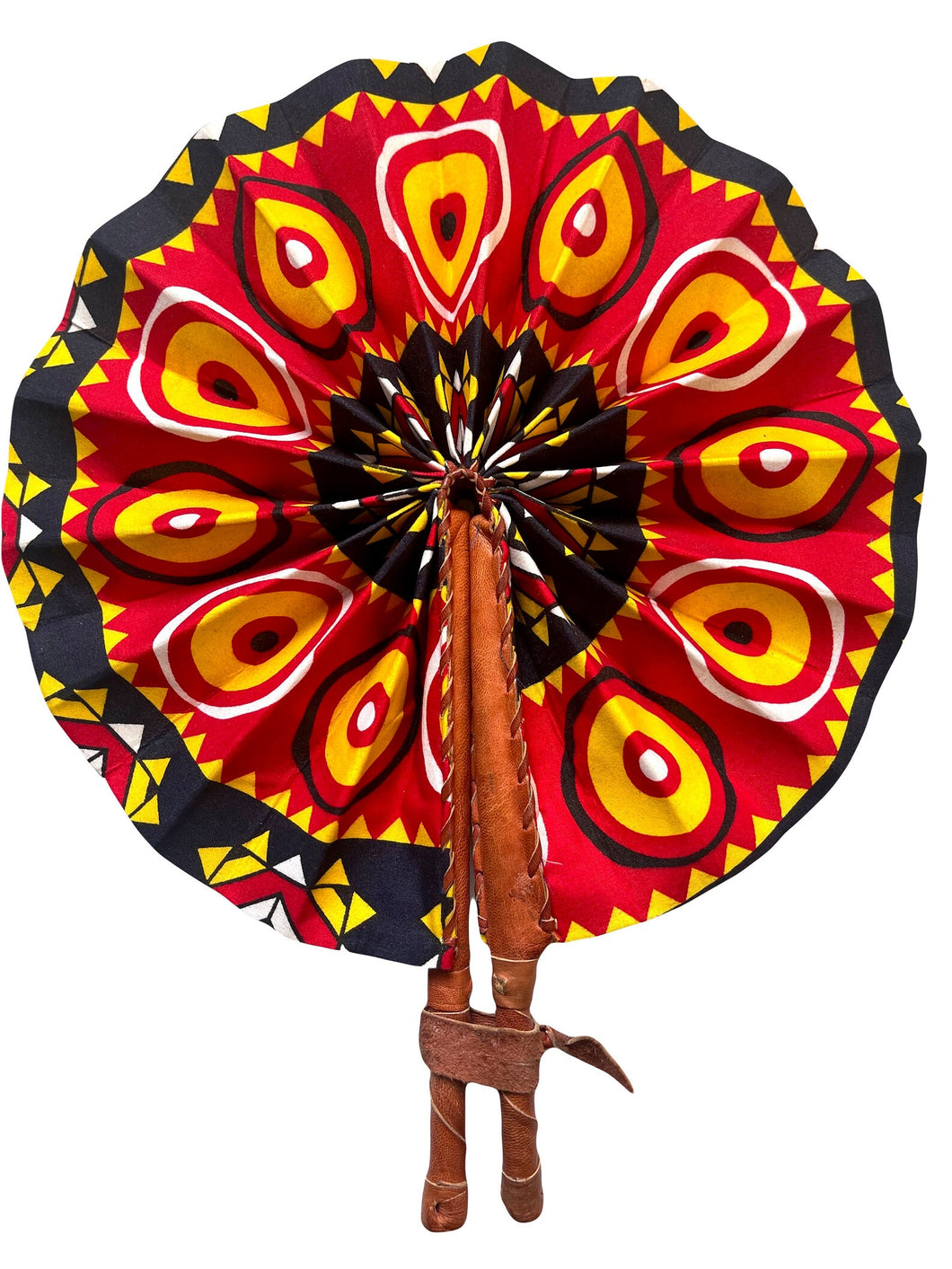 African Print Folding Hand Fan